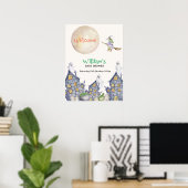 Huis Maan Heks Baby Shower Welkom Bord Poster (Thuiskantoor)