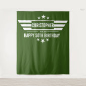 Huis man mannelijke verjaardag Booth banner Tapijt Wandkleed (Voorkant)