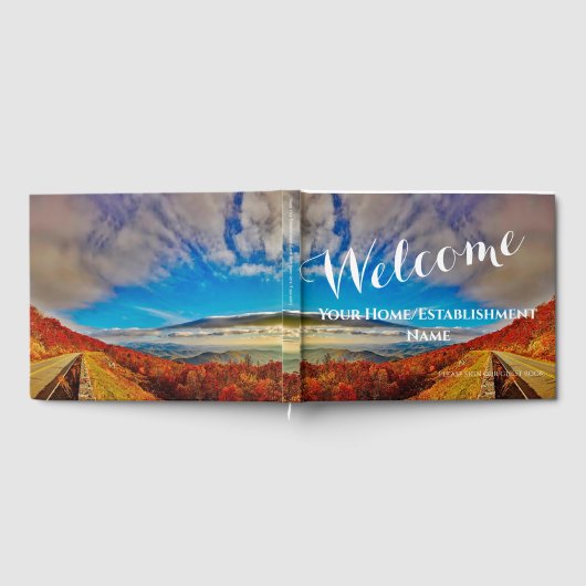 Huis met berglandschap/ gastenboek voor vestiging (Volledig)