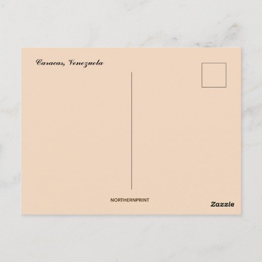 Huis met bloemen Caracas Venezuela Briefkaart (Achterkant)