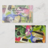 Huis met bomen door Franz Marc Visitekaartje (Voorkant / Achterkant)