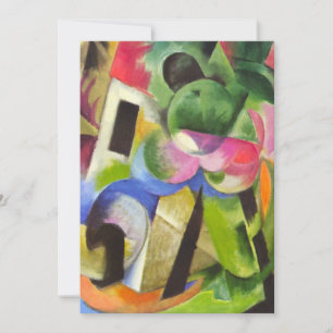 Huis met bomen van Franz Marc,  Kunst