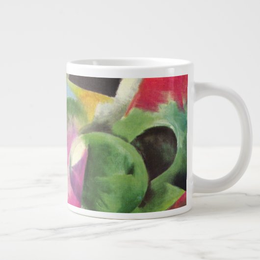 Huis met bomen van Franz Marc,  Kunst Grote Koffiekop (Rechts)