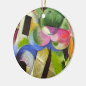 Huis met bomen van Franz Marc,  Kunst Keramisch Ornament (Links)