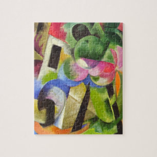 Huis met bomen van Franz Marc,  Kunst Legpuzzel
