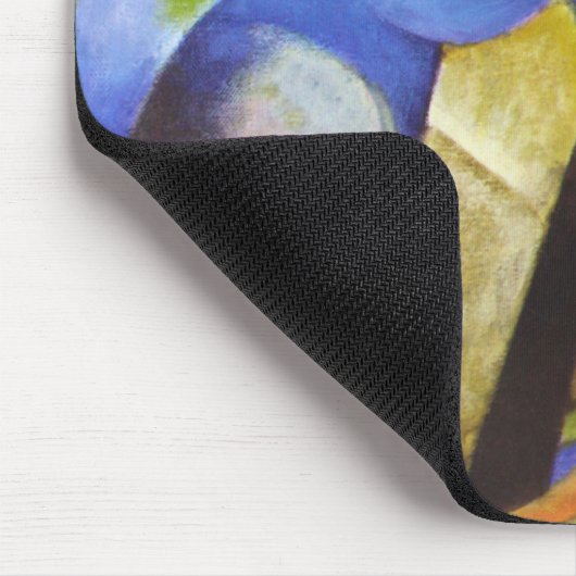 Huis met bomen van Franz Marc,  Kunst Muismat (Hoek)