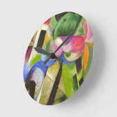 Huis met bomen van Franz Marc,  Kunst Ronde Klok (Hoek)