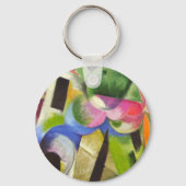 Huis met bomen van Franz Marc, Kunst Sleutelhanger (Voorkant)