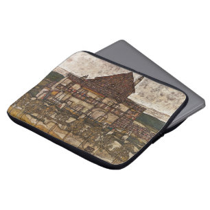 Huis met dakspanen dak door Egon Schiele Laptop Sleeve