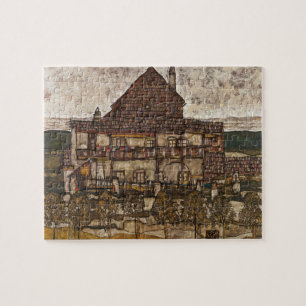 Huis met dakspanen dak door Egon Schiele Legpuzzel