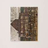 Huis met dakspanen dak door Egon Schiele Legpuzzel (Verticaal)
