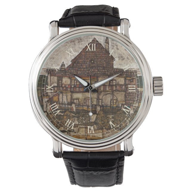 Huis met de Shingle Roof van Egon Schiele Horloge (Voorkant)