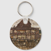 Huis met de Shingle Roof van Egon Schiele Sleutelhanger (Voorkant)