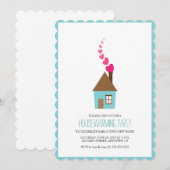 Huis met hart boven schoorsteen kaart (Voorkant / Achterkant)