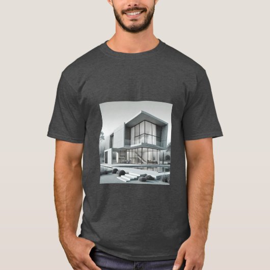 Huis met prachtige architectuur t-shirt (Voorkant)