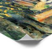Huis met Rode Roof van Paul Cezanne Poster (Hoek)