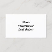  huis met Roos Garland Visitekaartje (Achterkant)