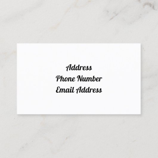 huis met Roos Garland Visitekaartje (Achterkant)