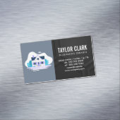 Huis met Tuin Magnetisch Visitekaartje (Voorbeeld)