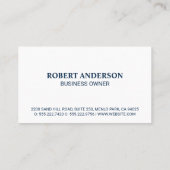 Huis met tuin | Onroerend goed Logo Visitekaartje (Achterkant)