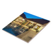 huis met zwembad in Phuket, Thailand Tegeltje (Zijkant)