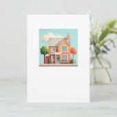Huis, modern thuis kaart (Staand voorkant)