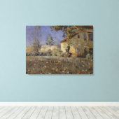 huis Mourier-Petersen in de tuin Canvas Afdruk (Insitu (Houten vloer))