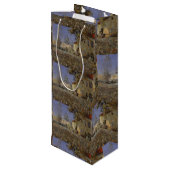  huis Mourier-Petersen in de tuin Wijn Cadeautas (Achterkant Gekanteld)