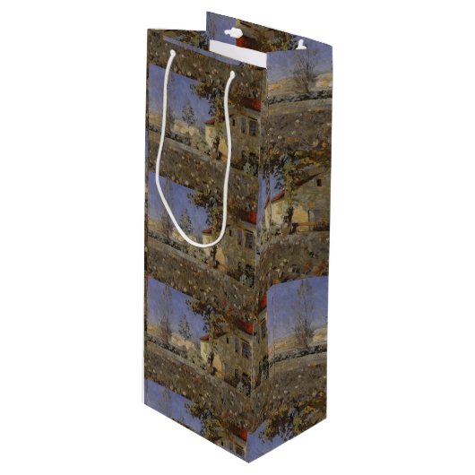  huis Mourier-Petersen in de tuin Wijn Cadeautas (Voorkant Gekanteld)