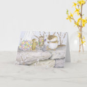 Huis-muis de Kaart van Designs® (Gele Bloem)