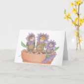 Huis-muis Designs® - Kaart (Gele Bloem)