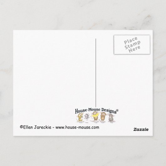 Huis-muis het Briefkaart van Designs® (Achterkant)