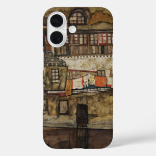Huis Muur aan de Rivier door Egon Schiele iPhone 16 Hoesje