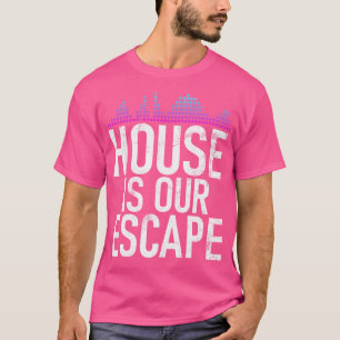 Huis Muziek Edm Rave Dj Elektro Diepe Huis Liefheb T-shirt