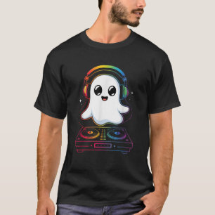 Huis Muziek Spook DJ Optische Illusie Edm Hallowee T-shirt
