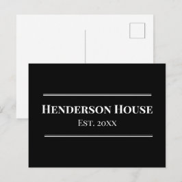 Huis Naam Jaar Oprichting Familie Thuis Merch Zwar Briefkaart