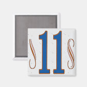 Huis nummer 11 magneet (Voorkant / Achterkant)