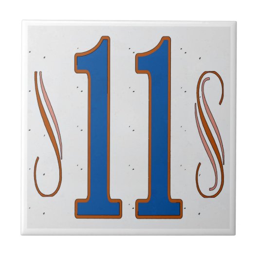 Huis nummer 11 tegeltje (Voorkant)