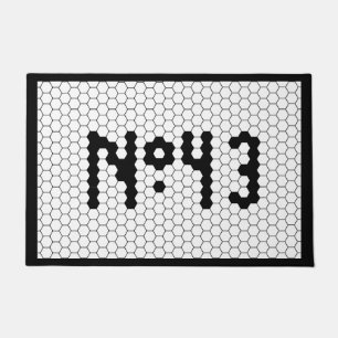 Huis nummer 43  Tegel ontwerp Deurmat