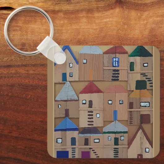 Huis of appartement sleutels sleutelhanger (Voorkant)