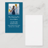 Huis of Kantoor Schoonmaak Eenvoudig Modern Visitekaartje (Voorkant / Achterkant)