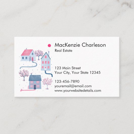 Huis onroerend goed Visitekaartje (Voorkant)