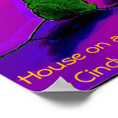 huis op de heuvel poster (Hoek)