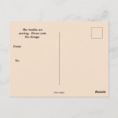HUIS OP EEN HEUVEL ADRESWIJZIGING POSTKAART (Achterkant)