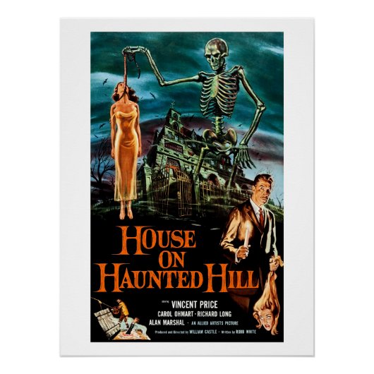 Huis op Haunted Hill (1959) Perfect Poster (Voorkant)