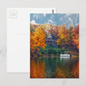 Huis op het meer briefkaart (Voorkant / Achterkant)