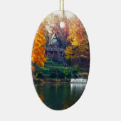 Huis op het meer keramisch ornament (Rechts)