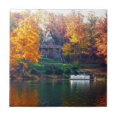 Huis op het meer tegeltje (Voorkant)