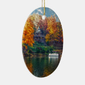 Huis op het Ornament van het meer van keramiek (Rechts)