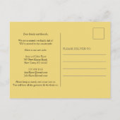 Huis op het platteland Bomen Schapen We zijn verhu Aankondigingskaart (Achterkant)